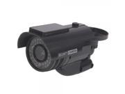 Waterproof Indoor Outdoor Solar Powered Dummy Camera Black 2000S