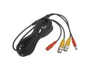CCTV Cable Video Power Cable RG59 Coaxial Cable Length 5m Black