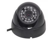 1 3? Sony CCD HD 700TVL 24 IR LED Conch Type CCTV Dome Camera PAL Black