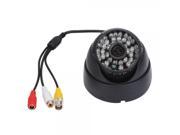 1 4? CMOS 380TVL Conch Shaped 48 LED IR Indoor Security Camera Black