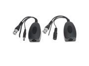 101PVD Passive Video Balun With Video Single channel Power Black