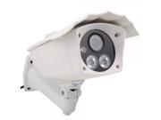 HD 720P 2 IR LED Array Shell Type Network IP Camera Remote Access White