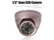 1 4? HD SHARP CCD 420TVL 24IR LED Indoor Security Camera Purple