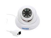 ESCAM Snail QD500 H.264 Dual Stream 3.6mm Day Night Waterproof Dome IP Camera and Support Mobile Detection White