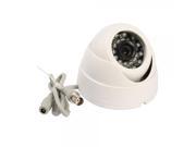 1 3? HD Color SONY CCD 420TVL 24 IR LED Indoor Security Camera White PAL