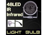 48 LED Illuminator Light IR Infrared Night Vision Lamp with Power Adapter