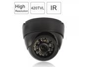 1 3? HD Color SONY CCD 420TVL 24 IR LED Plastic Security Camera