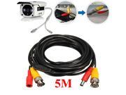 5M 2 in 1 Audio Video Power Cable CCD Security Camera BNC RCA CCTV DVR Wire Cord