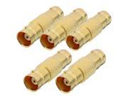 5pcs Female to Female BNC Barrel Connector CCTV Coax Adapter for Camera Cable