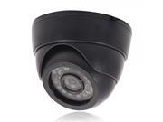 1 4? CMOS 1200TVL HD Infrared 24LED NTSC Indoor Ceiling Security Dome Camera Black