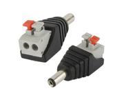 5.5mm x 2.1mm DC Power Male Jack to 2 Conductor Screw Down Connector for LED Light Controller