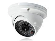 1 4? CMOS 48LED 1000TVL PAL 3.6mm Large Metal Surveillance Dome Camera White UK Plug