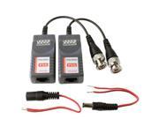 Passive Video Balun with Power Video Data pack of 2 Grey