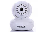 Wanscam JW0004 Wireless Wifi Night Vision P2P Network Indoor IP Camera with Angle Control UK Standard White
