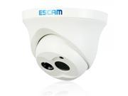 ESCAM QD100 Owl 720P HD 3.6mm Lens Motion Detection P2P Indoor Dome Network IP Camera White