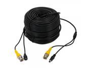 150ft 45.72m BNC DC Extension Cable for Surveillance System Black and Yellow