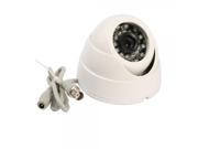 1 4? HD Color SHARP CCD 420TVL 24 IR LED Indoor Security Camera White PAL