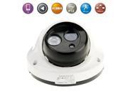 H.264 Wired LED Infrared 720P Mini Dome IP Camera Motion Detection Privacy Mask and 30m IR Night Vision