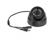 1 4? CMOS 24LED 420TVL 3.6mm Conch Type Surveillance Security Dome Camera Black