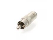 Female BNC to Male RCA Cable Adapter for Surveillance System Silver
