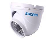 Escam QD520 HD 720P Waterproof P2P IP IR Dome Camera with IR Cut White