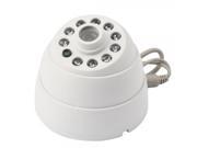 1 4? Sharp 420TVL Plastic Conch shaped F8 10IR LED Security Camera White 108