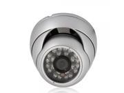 1 4? HD Sharp CCD 420TVL 24IR LED Indoor Security Dome Camera Silver