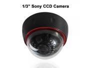 1 3? Sony CCD 700TVL 30IR LED Dome Camera Black with OSD Menu Line