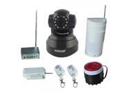 Wanscam JW0015 CMOS Wide Angle Lens Night Vision Wireless IP Camera with Alarm System Black