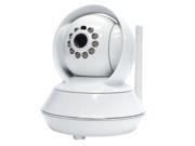 H.264 P2P Wireless Indoor PTZ Dome Network Camera 3.6mm 0.3 Mega Pixels Fixed Lens 10m IR Night Vision Support HD 720P 1280 x 720 IP S300 White