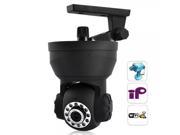 0.3M Pixels IR LED Wireless Network IP Camera with Motion Detection Black