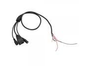 BNC DC Power IP Network Camera Cable with Reset Switch 0.6M Length