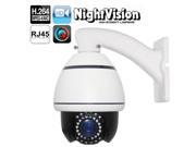 H.264 Wired 4 Inch Mini Speed Dome IP Camera 1 3 inch Sony CCD with 10X Optical Zoom