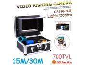 CR110 7LS 7 inch LCD Underwater Video Camera HD 700TVL with Light Fish Breeding Monitor for Underwater Work Fish Finder etc