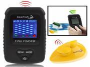 RF Wireless Fish Finder Color LCD Screen Display with Sonar Sensor Black