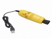 Mini USB Vacuum Keyboard Cleaner Yellow