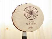 Korean Style Printing Air Fan Non Woven Fabrics Guard Round Protect Dust Covering Cloth