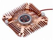 5.5cm 2 Pin Connector Copper Plated PC VGA Video Card Cooling Fan Heatsinks