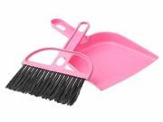 Office Home Car Cleaning Mini Whisk Broom Dustpan Set Magenta
