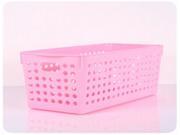 Hollow Plastic Storage Box Pink Size S