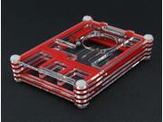 Compatible Fan Red With Transparent Acrylic Shell Case For Raspberry Pi 2 Model B RPI B