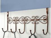 Euro Style Iron Art Back Door Hanger Hook With 5 Hook 3 Colors