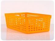 Hollow Plastic Storage Box Orange Size L