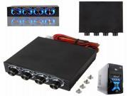 3.5 Inch 4 Channel CPU Cooling Fan Speed Controller for Desktop