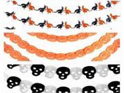 8 Styles Halloween Paper Garland Home Bar Pub Decorations Props Decal Decor