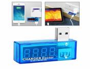 USB Voltage Charge Doctor Current Tester for Mobile Phones Tablets Blue