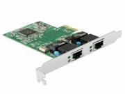 PCI Express Dual Gigabit Ethernet Controller Card Adapter 2 Port RJ45 10 100 1000 BASE T IO PCE8111 2GLAN