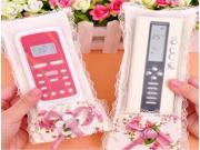 Lace Flower TV Remote Control Protective Case Cover Dustproof Bag Air Condition Holder Organizer