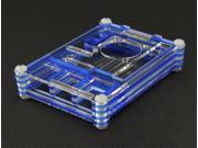 Compatible Fan Blue With Transparent Acrylic Shell Case For Raspberry Pi 2 Model B RPI B