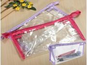 Cosmetics Zipper Transparent Plastic Purse Washing Bag